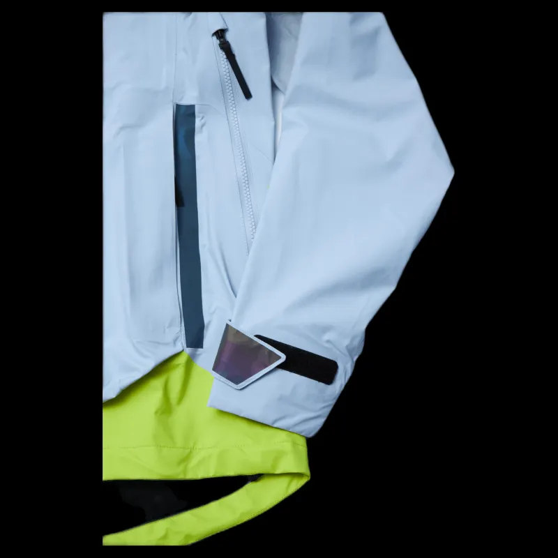 adidas W Terrex Myshelter Gore-Tex Active Jacket Halo Blue / Acid Yellow Grå och Gul Hot