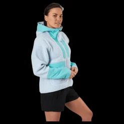 Outlet adidas W Terrex Sherpa Fullzip Fleece Acid Mint / Halo Blue Blå