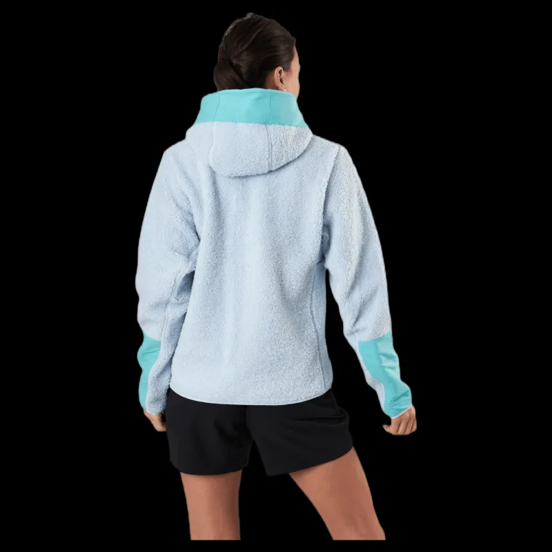Outlet adidas W Terrex Sherpa Fullzip Fleece Acid Mint / Halo Blue Blå
