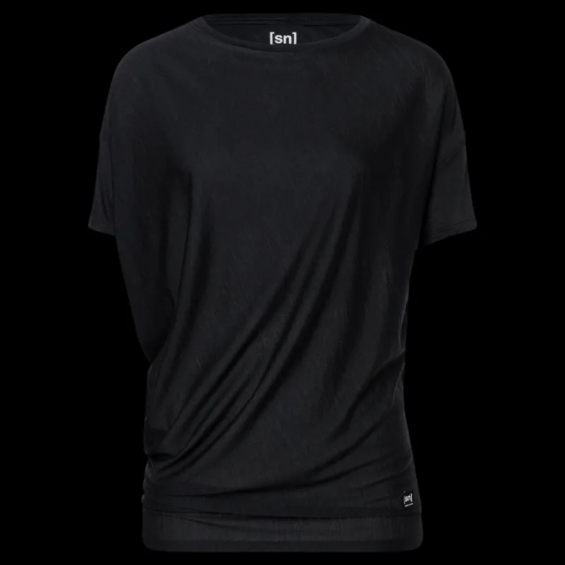 Super.Natural W Yoga Loose Tee Black Svart Online