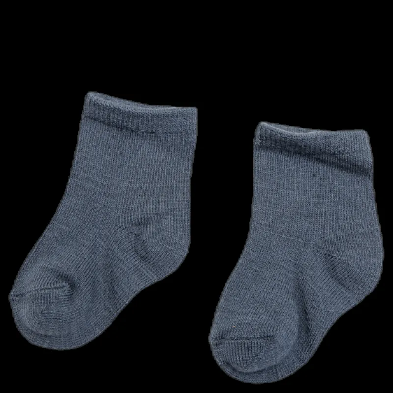 Name It Wakta Wool/Vis 2P Sock Blue Blå New