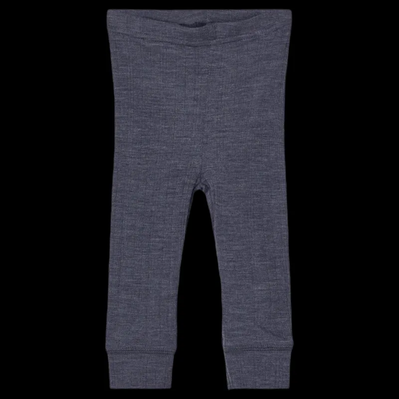 Name It Wang Wool Needle Longjohn Blue Blå
