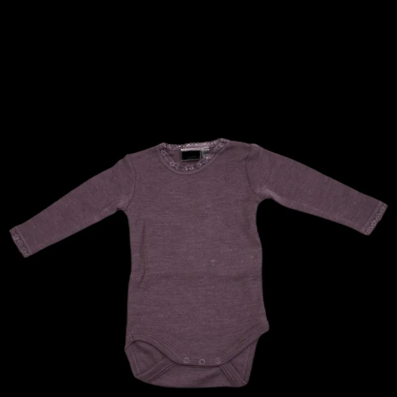 Name It Wang Wool Needle Ls Body Grey Grå Hot