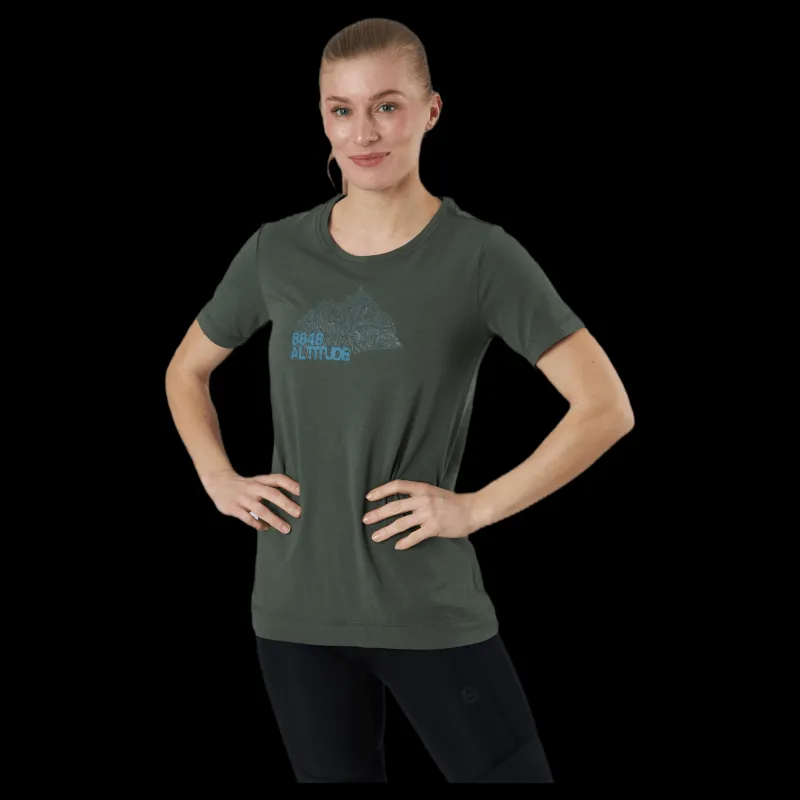 8848 Altitude Waterlily Tee Green Grön Outlet