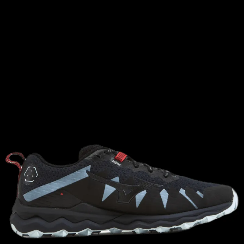 Sale Mizuno Wave Daichi 6 Black/Grey/Red Svart