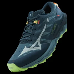 New Mizuno Wave Daichi 7 Orion Blue/misty Blue/neo Lime Blå