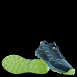 New Mizuno Wave Daichi 7 Orion Blue/misty Blue/neo Lime Blå