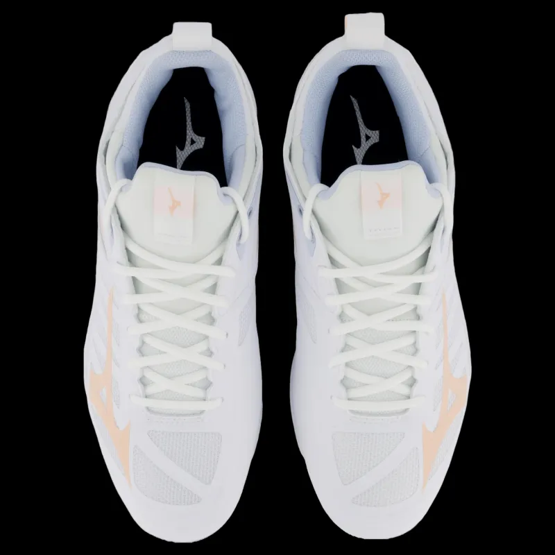 Online Mizuno Wave Dimension W White/peach Parfait/halogen Bl Vit