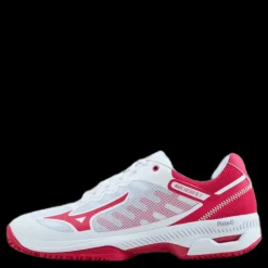 Discount Mizuno Wave Exceed Sl 2 Cc W White / Rose Red / Nimbus Clou Flerfärgad
