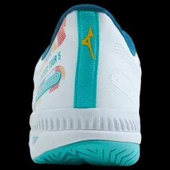 Mizuno Wave Exceed Tour 5 Ac White/turquoise/moroccan Blue Blå