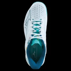 Mizuno Wave Exceed Tour 5 Ac White/turquoise/moroccan Blue Blå