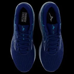 Clearance Mizuno Wave Inspire 20 Estate Blue/white/river Blue Blå