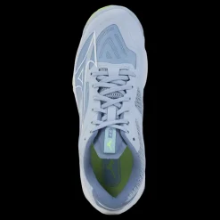 Mizuno Wave Lightning Z7 W Heather/white/neo Lime Blå Sale