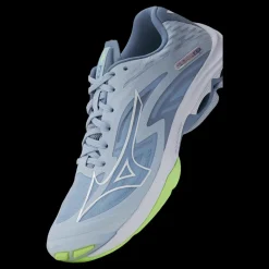 Mizuno Wave Lightning Z7 W Heather/white/neo Lime Blå Sale