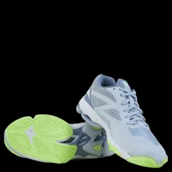 Mizuno Wave Lightning Z7 W Heather/white/neo Lime Blå Sale