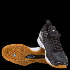 Mizuno Wave Momentum Black/Grey Svart och Grå Outlet