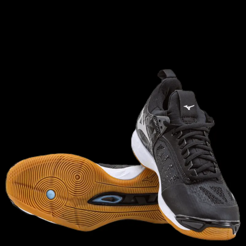 Mizuno Wave Momentum Black/Grey Svart och Grå Outlet