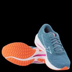 Online Mizuno Wave Rider 26 Antigua Sand/white/light Orang Blå