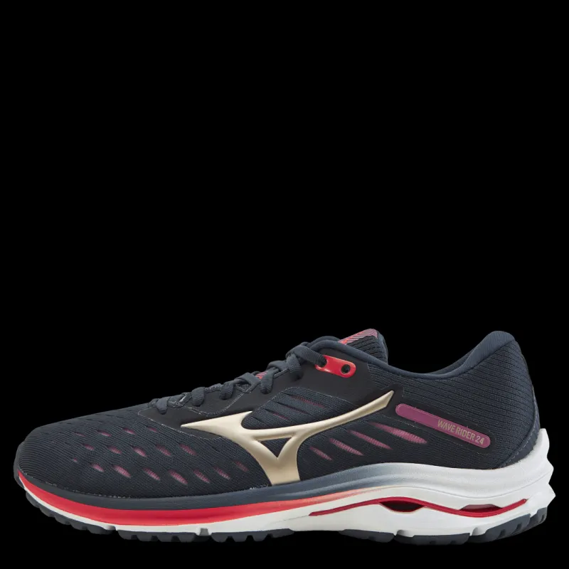 Mizuno Wave Rider 24 Blue/Purple/Gold Flerfärgad Best