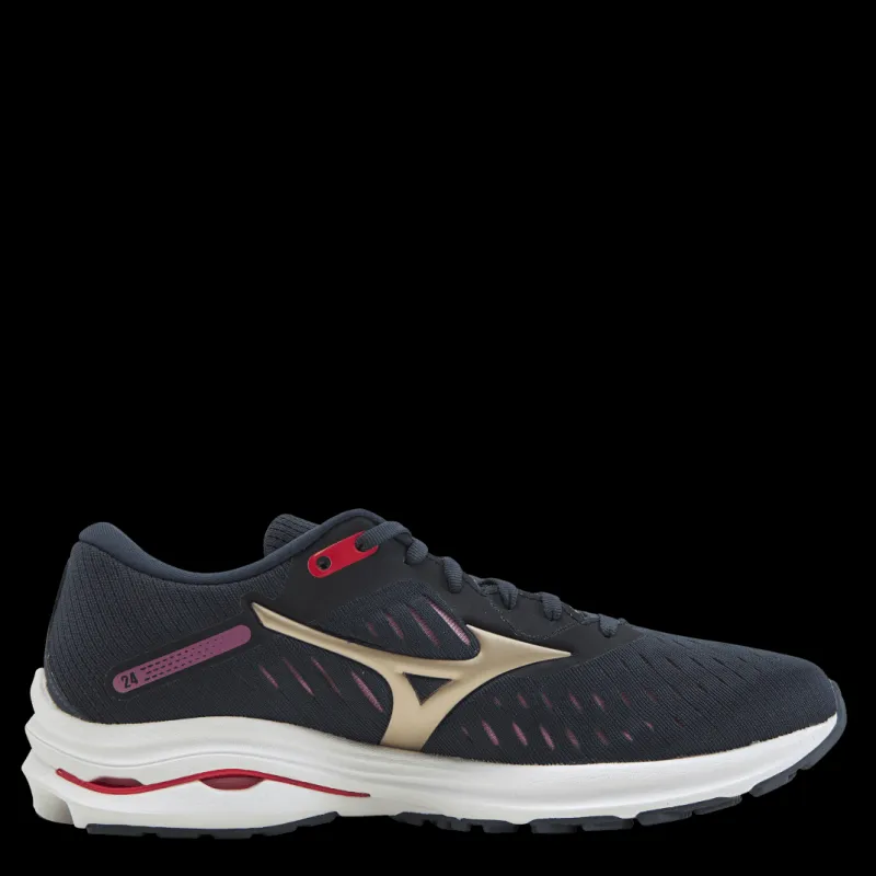 Mizuno Wave Rider 24 Blue/Purple/Gold Flerfärgad Best