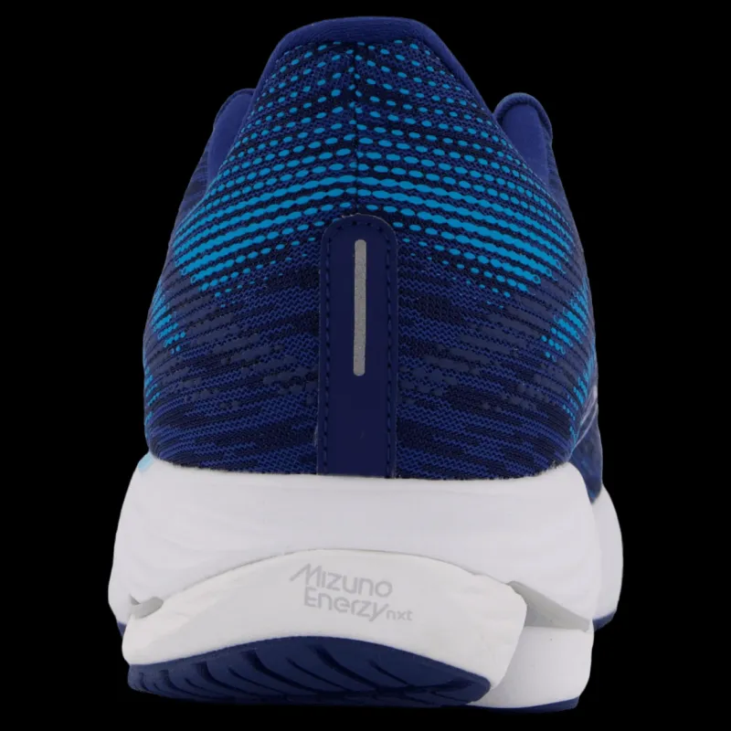 Best Mizuno Wave Rider 28 Estate Blue/white/river Blue Blå