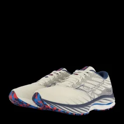 Hot Mizuno Wave Rider 26 Snow White/silver/ibiza Blue Flerfärgad