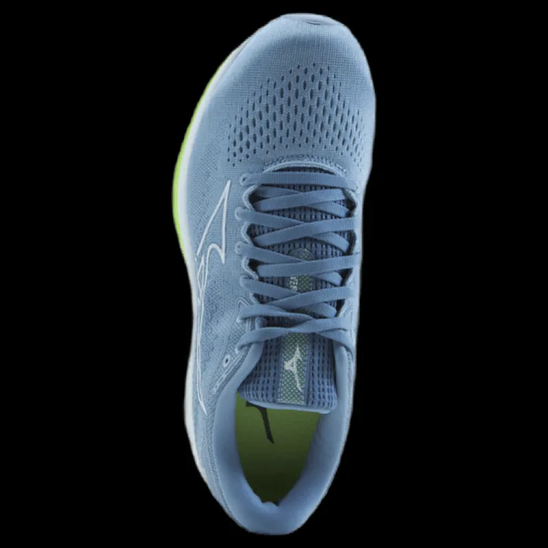 Mizuno Wave Rider 25 W Heather/white/neo Lime Blå New