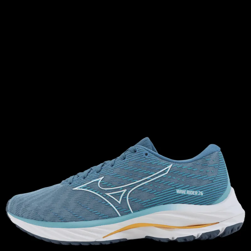Mizuno Wave Rider 26 W Mountain Spring/white/flax Blå Hot