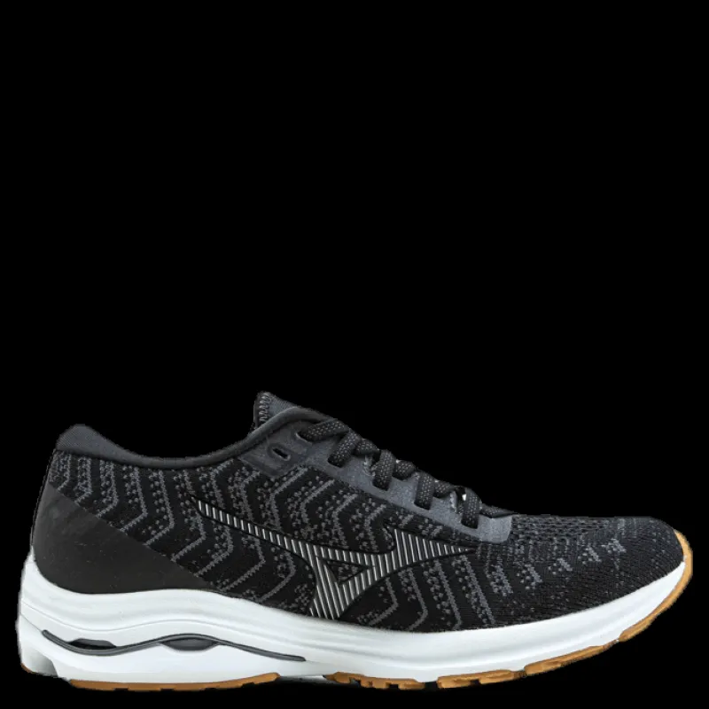 Online Mizuno Wave Rider 24 Waveknit Black Svart
