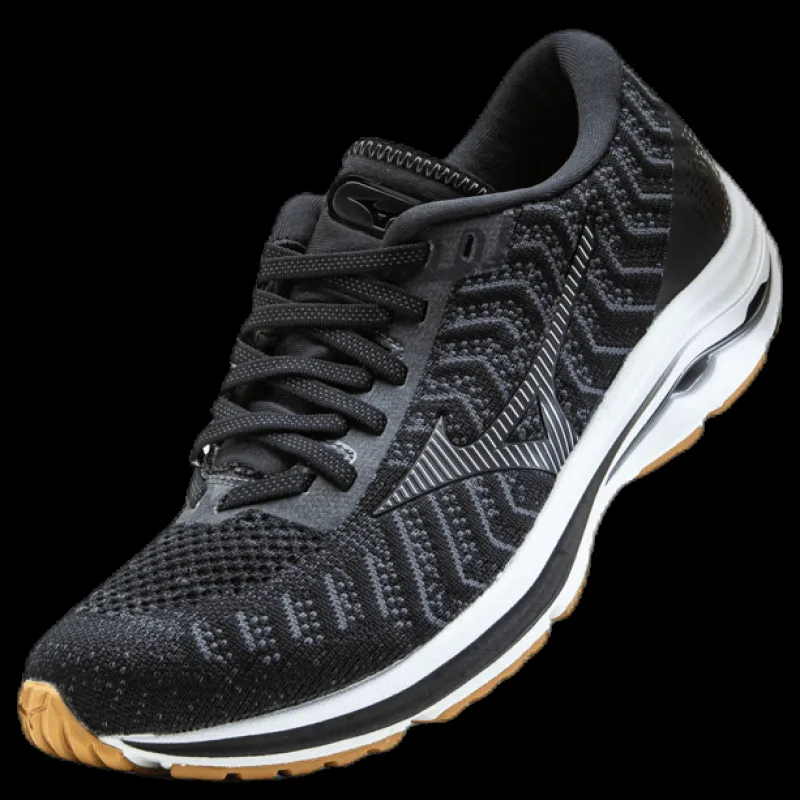 Online Mizuno Wave Rider 24 Waveknit Black Svart
