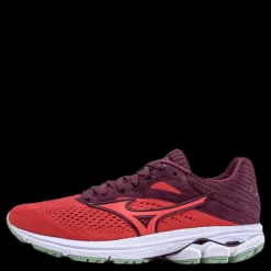Clearance Mizuno Wave Rider 23 White/Red Vit och Röd