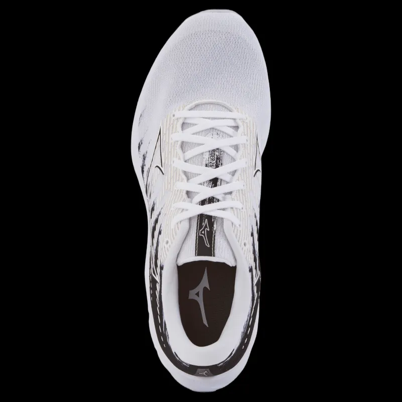 Mizuno Wave Rider 26 White/white/black Vit och Svart Clearance