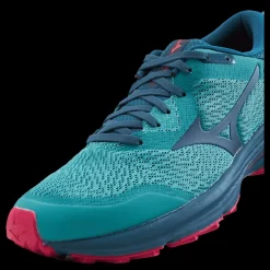 Mizuno Wave Rider Tt W Lagoon/moroccan Blue/pink Peac Turkos Discount