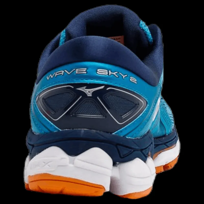 Mizuno Wave Sky 2 Blue/Silver Blå Discount