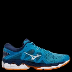 Mizuno Wave Sky 2 Blue/Silver Blå Discount