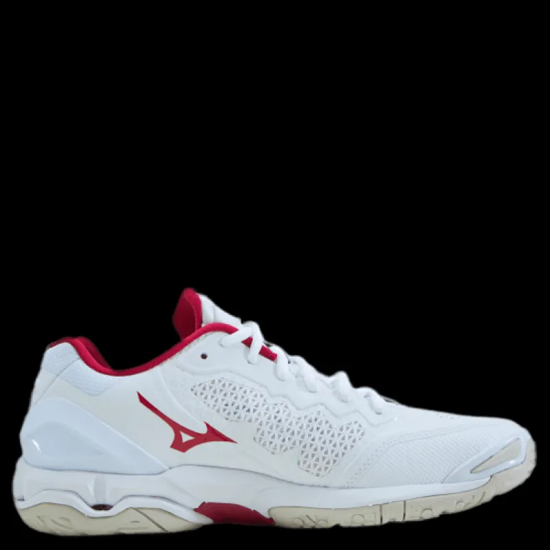 Clearance Mizuno Wave Stealth V W White / White Sand / Persian R Vit