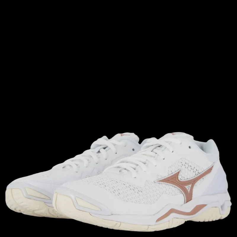 Mizuno Wave Stealth V W White/rose/snow White Vit Discount