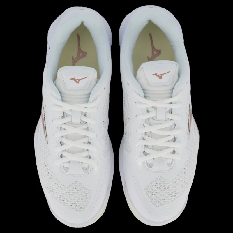 Mizuno Wave Stealth V W White/rose/snow White Vit Discount