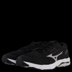 Mizuno Wave Stream 2 Black/silver/oyster Mushroom Svart