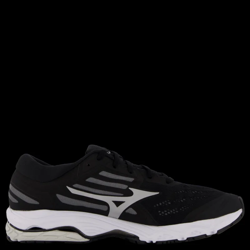Mizuno Wave Stream 2 Black/silver/oyster Mushroom Svart