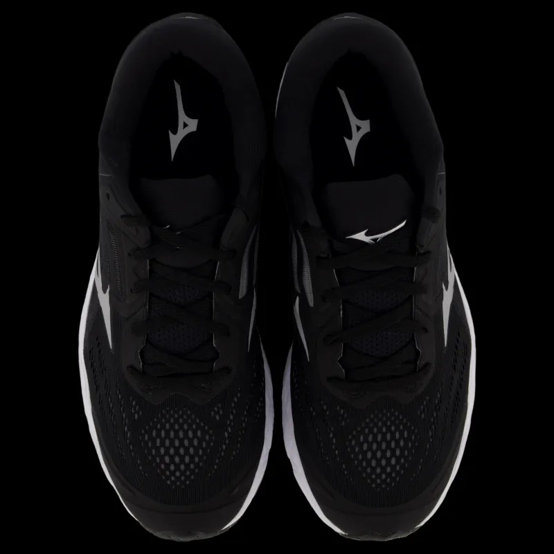 Mizuno Wave Stream 2 Black/silver/oyster Mushroom Svart
