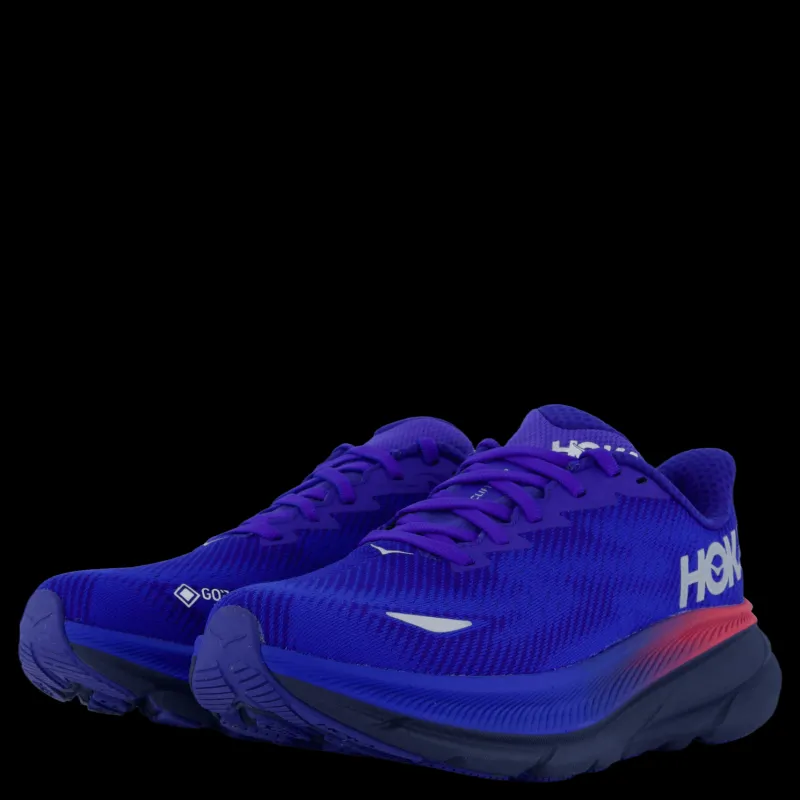 Online Hoka W clifton 9 gtx Dazzling blue / evening sky Blå