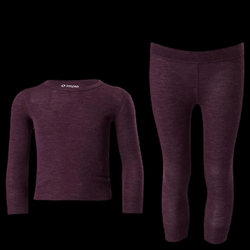 Online ZigZag Wendell Wool Ski Underwear Purple Lila