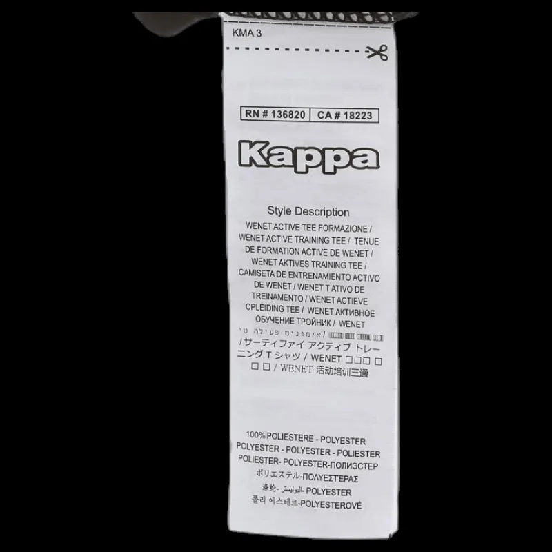 Hot Kappa Wenet T-shirt Black Svart