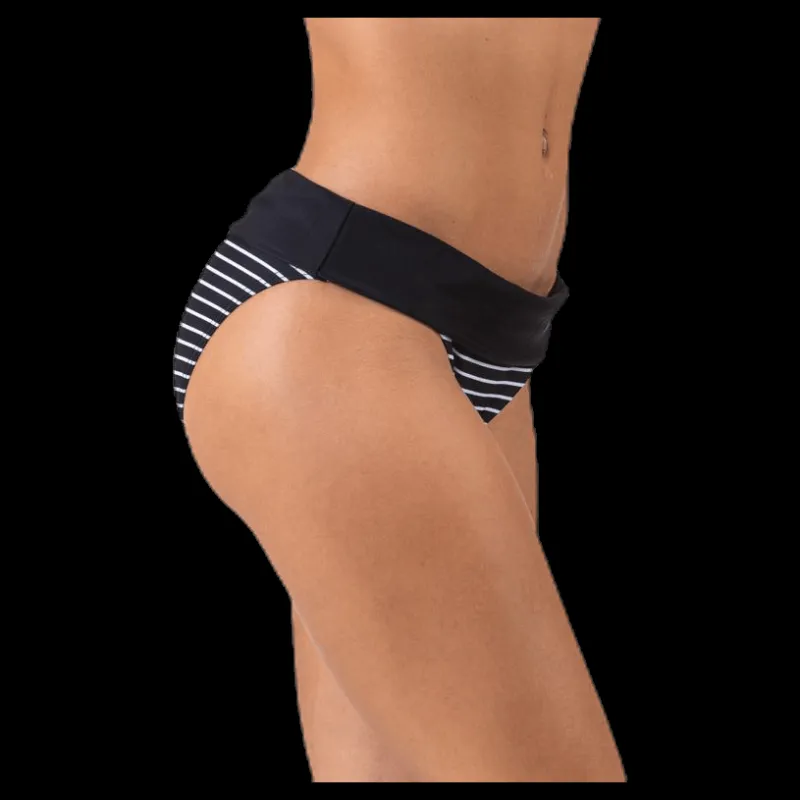 Abecita Wild In Stripes Folded Brief White/Black Vit och Svart Outlet