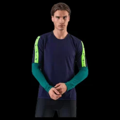 Nike Wild Run Top LS Blue/Green Svart Hot