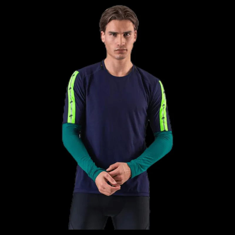 Nike Wild Run Top LS Blue/Green Svart Hot