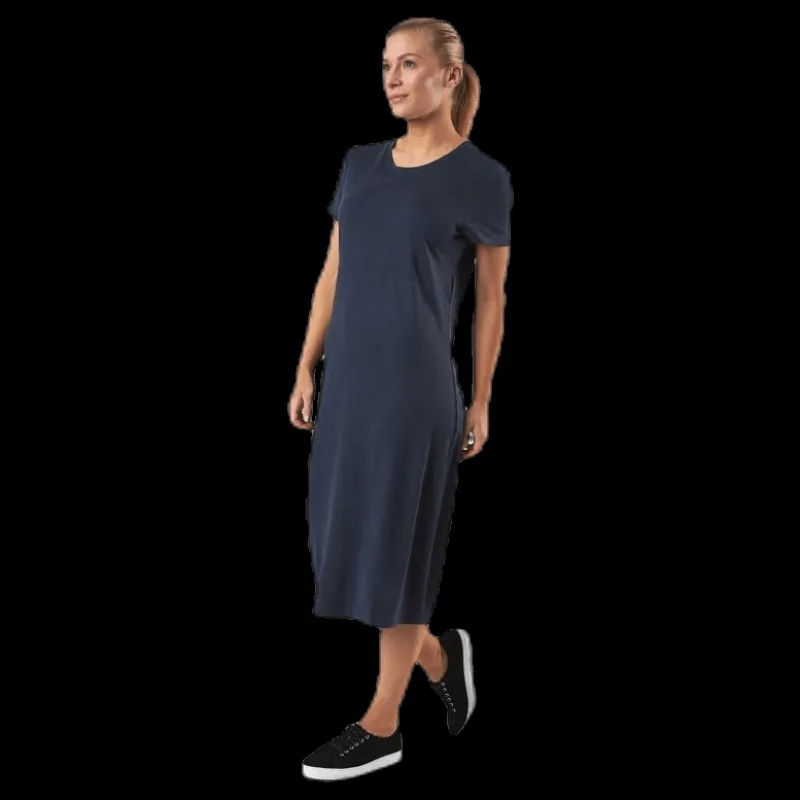 Online Only Willow Life S/S Dress Blue Blå