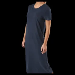 Online Only Willow Life S/S Dress Blue Blå