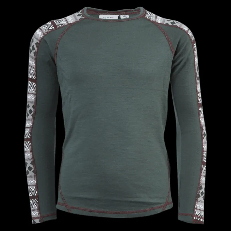 Name It Willto Wool Ls Top Grey Grå Sale
